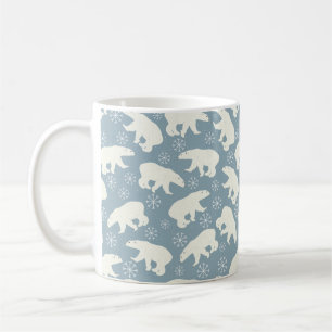 Mug Ours polaires d'hiver sans couture motif + vos idé
