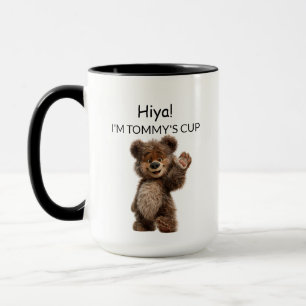 Mug Ours qui fait signe mignon