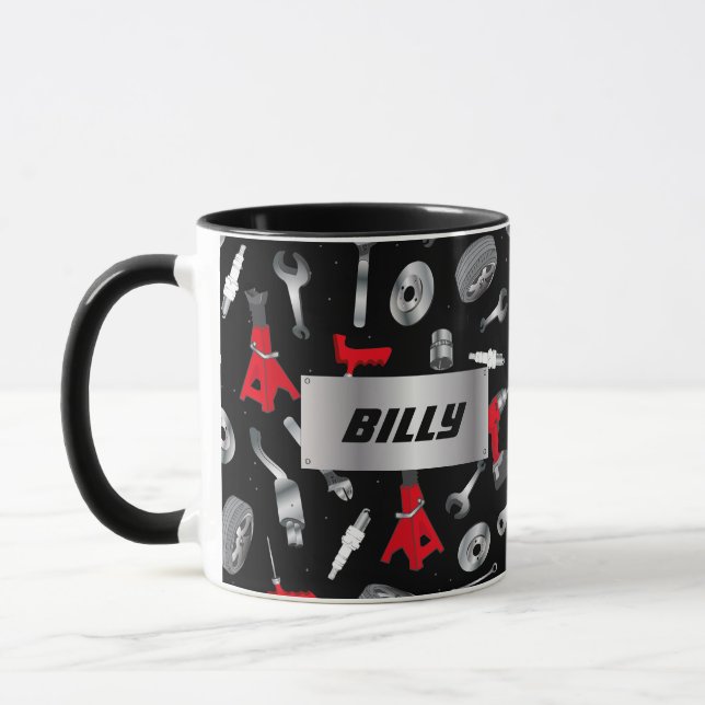 Mug Outils de mécanique automatique personnalisés (Gauche)