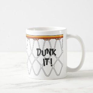 Mug outline_Dunk de Net_black de cercle de basket-ball