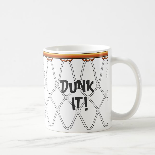 Mug outline_Dunk de Net_black de cercle de basket-ball (Droite)
