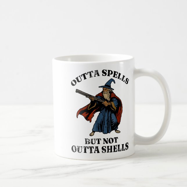 Mug Outta Spells But Not Outta Shells Wizard Fantasy M (Droite)