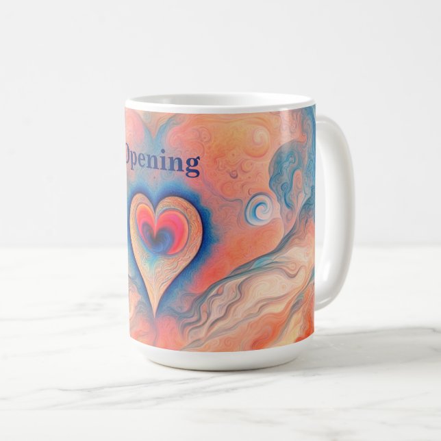 Mug Ouverture - amour d'ouverture du coeur (Devant droit)