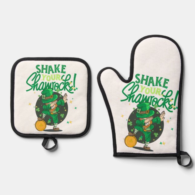 Mug Oven Mitt & Pot Holder Set (Front)