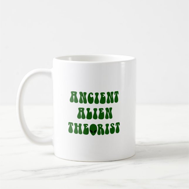 Mug OVNI Sci-Fi - Théoriste Alien antique (Gauche)
