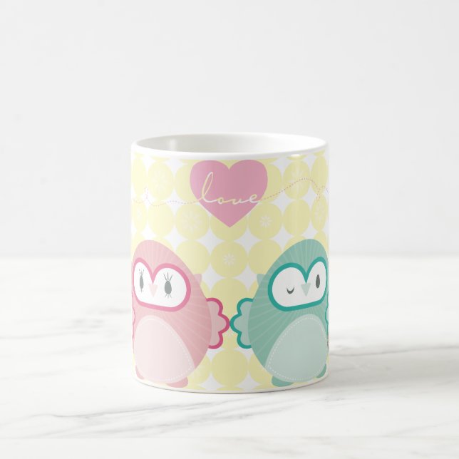 Mug OWL LOVE :: fille douce + garçon (Centre)