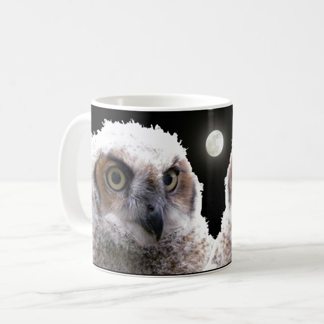 Mug - Owls and Moon (Front Left)