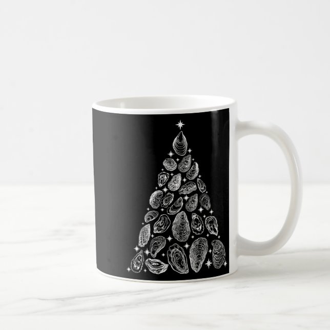 Mug Oyster Christmas Tree Seafood Shellfish Holiday Be (Droite)
