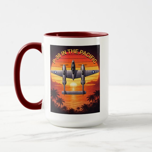Mug P-38 Lightning in the Pacific Theater (Gauche)