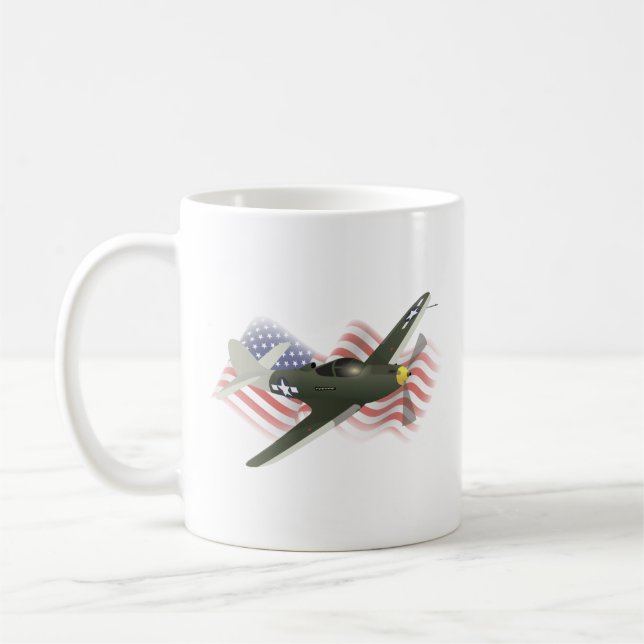 Mug P-39 Avion 2ÈME GUERRE MONDIALE (Gauche)