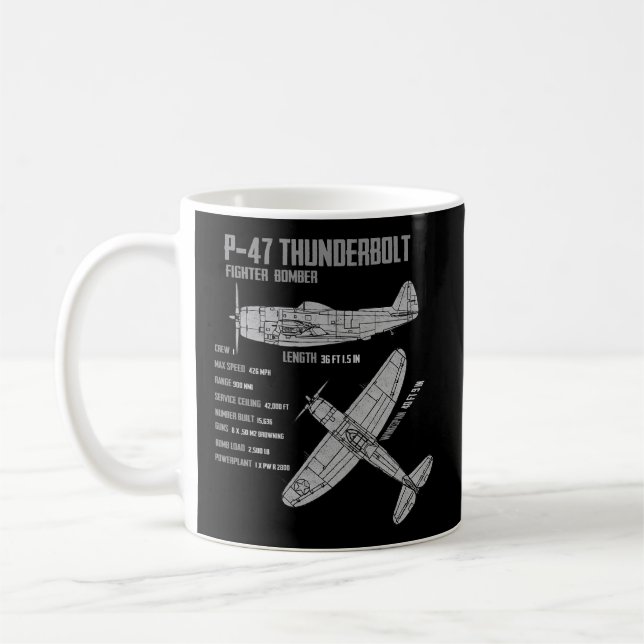 Mug P-47 Thunderbolt (Gauche)