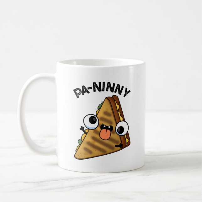 Mug Pa-ninny Funny Panini Pun dispose d'une panini mig (Gauche)