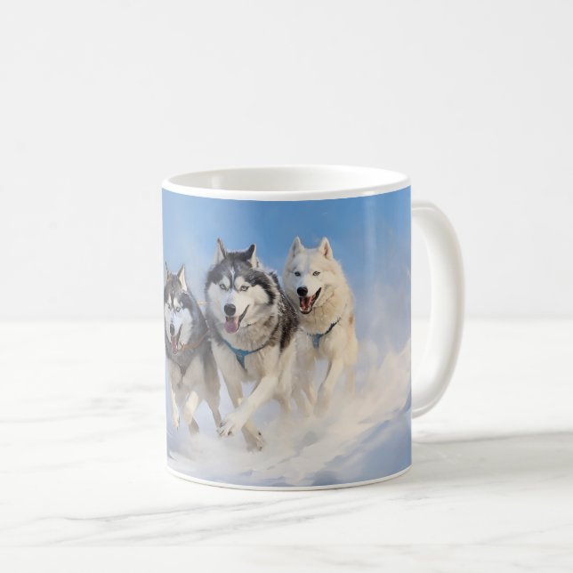 Mug Pack Sibérien Husky (Devant droit)