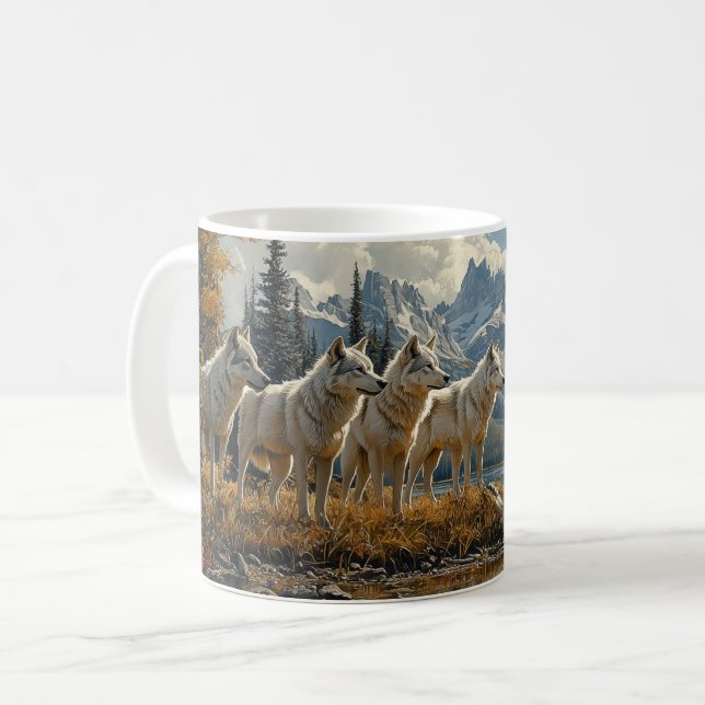 Mug Pack Wolf au bord du lac (Devant gauche)