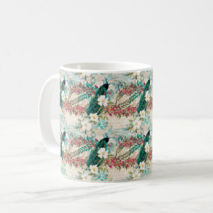 Mug Pacock Floral