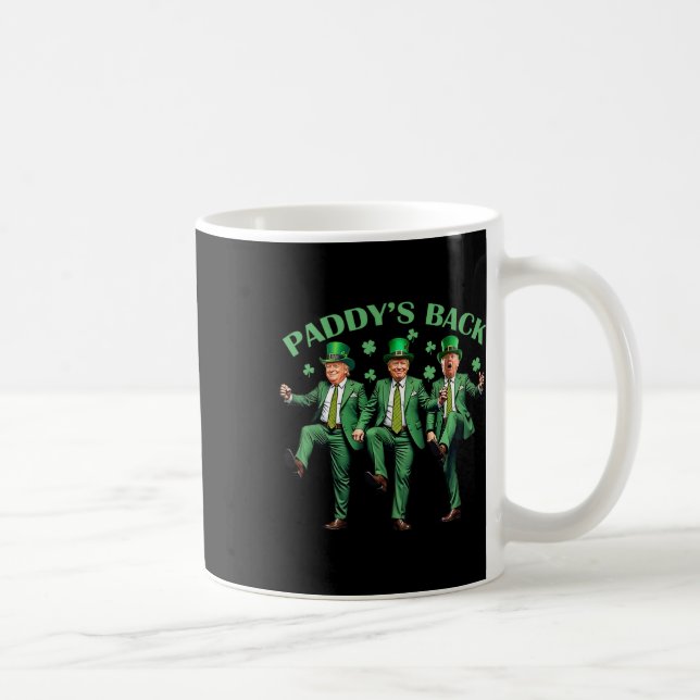 Mug Paddy's Back Jour de la Saint Patrick Danser Trump (Droite)