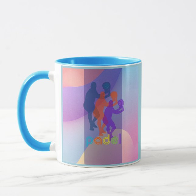 Mug PADEL COFFEE MUG– VIBRANT STYLE for HIM BRIGHTS (Gauche)