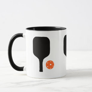 Mug Pagaie de Pickleball & pickleball orange