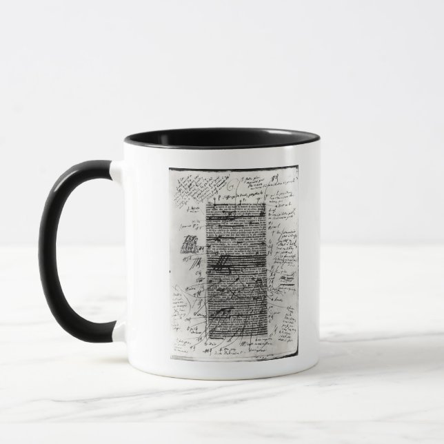 Mug Page d'un des travaux du Balzac (Gauche)