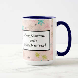 Mug Paillettes rose Turquoise Lime Vert Gris