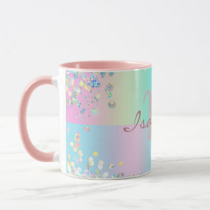 Mug Paillettres holographiques de licorne