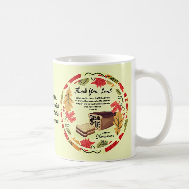 Mug PAIN DE VIE Bon thanksgiving chrétien (Droite)