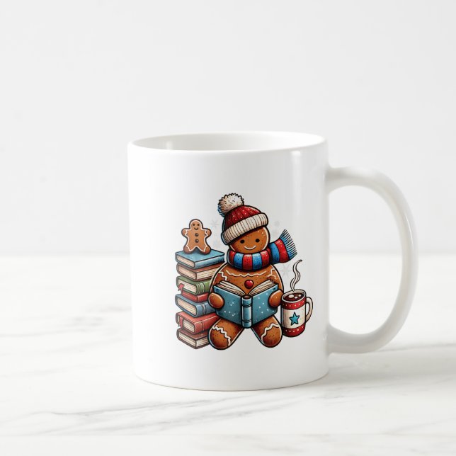 Mug Pain d'épices Lecture livre Amateurs Noël ver de l (Droite)