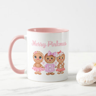 Mug Pain d'épices rose Musique de Noël