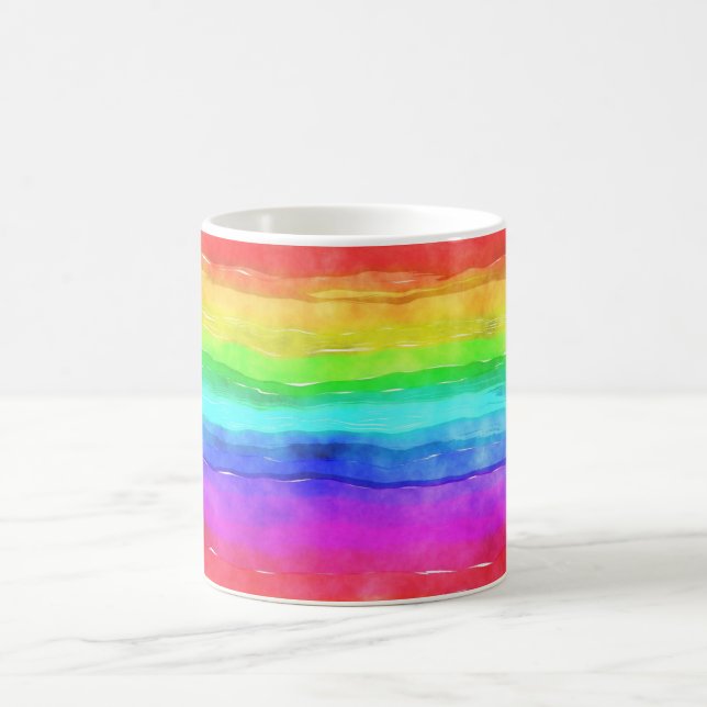 Mug Painted Rainbow (Centre)