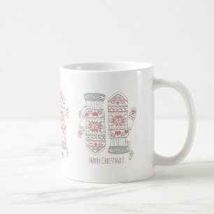 Mug Paire De Gants De Noël En Coton