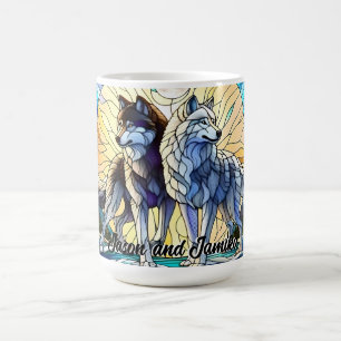 Mug Paire de loup à lunette en verre tendu