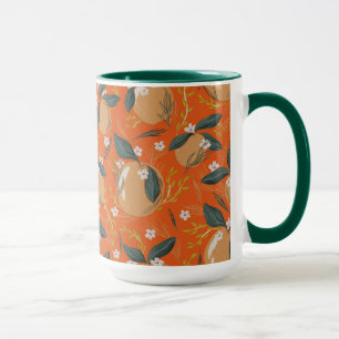 Mug Paires et fleurs de Noël motif