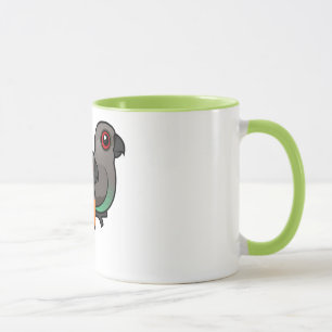 Mug paires Rouge-gonflées de perroquet