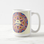 Mug "Paisley Dreidel"<br><div class="desc">Mug "Paisley Dreidel." Enjoy this Hanukkah mug for yourself, or for someone on your gift-giving list. Fun to fill it with some goodies, like dreidels and chocolate coins/gelt, wrap with cellophane and tie it with a bow. Personalize by choosing your favourite font style, colour and size and replace my wording...</div>