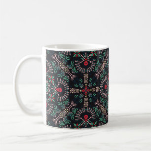 Mug Paisley ornementale, crânes et os Bandana Imprimer