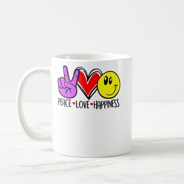 Mug Paix Amour Bonheur Positivité (Gauche)