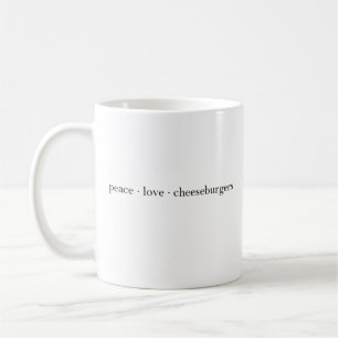 Mug Paix Amour Cheeseburgers