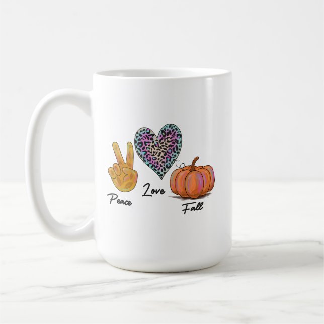 Mug Paix amour chute (Gauche)