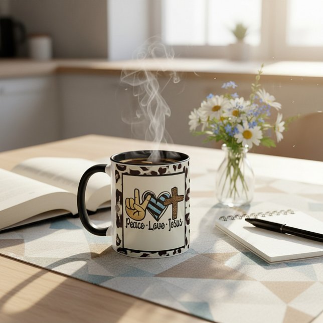 Mug Paix amour Jésus (Créateur téléchargé)