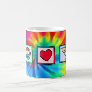 Mug Paix, amour, pélicans