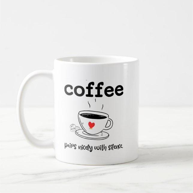 MUG PAIX DE CAFÉ AGRÉABLEMENT SILENCE (Gauche)
