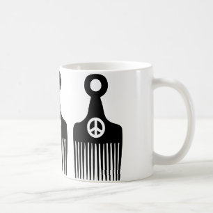 Mug Paix des cheveux afro
