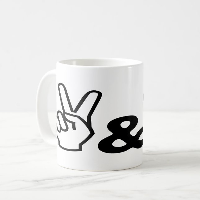 Mug Paix et amour (Devant gauche)