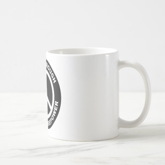 Mug Paix par la puissance de feu supérieure (Droite)