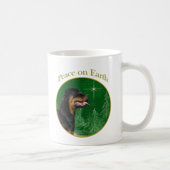 Mug Paix Rottweiler (Droite)