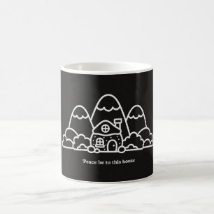 Mug Paix sur cette maison Cadeaux de pendaison de cr