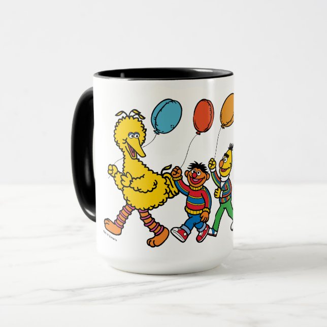 Mug Pal de rue Sésame | Ballons de parti (Devant gauche)