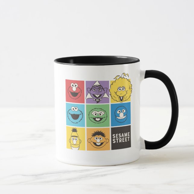 Mug Pal de rue Sésame | Blocs de couleurs (Droite)