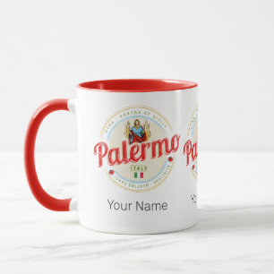 Mug Palerme Capitale De Sicile Italie Souvenir Vintage