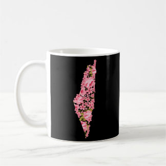 Mug Palestine Carte à fleurs palestinienne